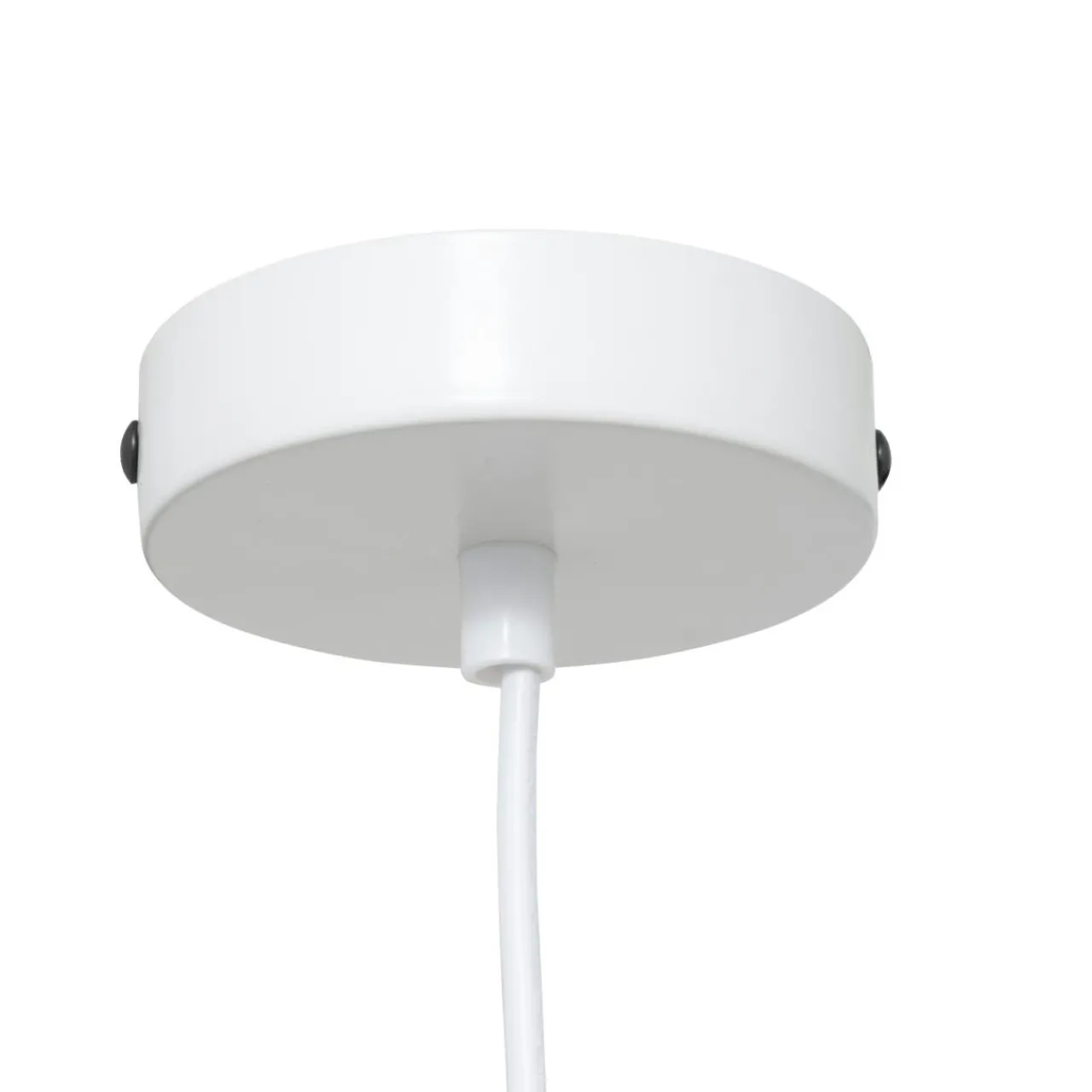 Lampe Suspension|Atmosphera, cru017dateur d'intu017drieur Suspension luminaire coton (37 x 24 cm) Toby Blanc
