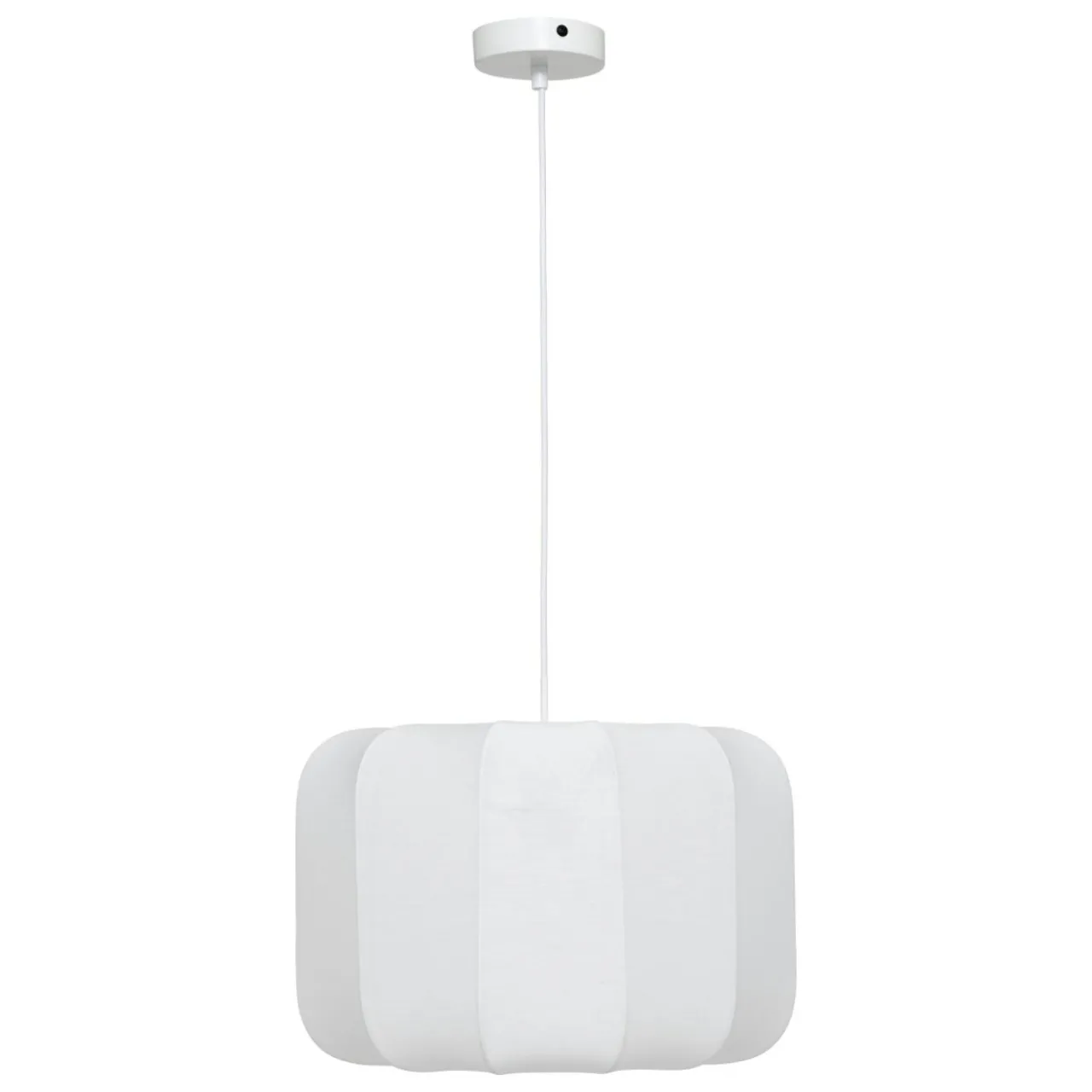 Lampe Suspension|Atmosphera, cru017dateur d'intu017drieur Suspension luminaire coton (37 x 24 cm) Toby Blanc