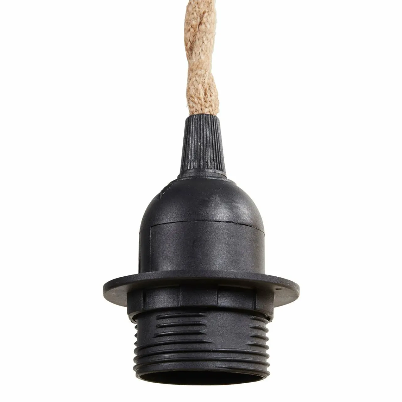 Lampe Suspension|OSTARIA Suspension lumineuse chanvre (H90 cm) Corde Naturel et Noir