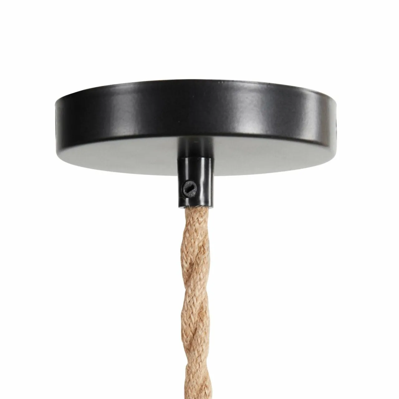 Lampe Suspension|OSTARIA Suspension lumineuse chanvre (H90 cm) Corde Naturel et Noir