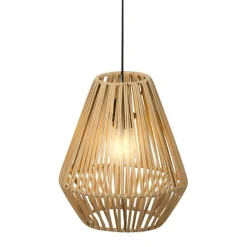 Luminaire Jardin|Eclairage Extérieur|KAEMINGK Suspension lumineuse de jardin à piles 15 LED (H27 cm) Messya Naturel