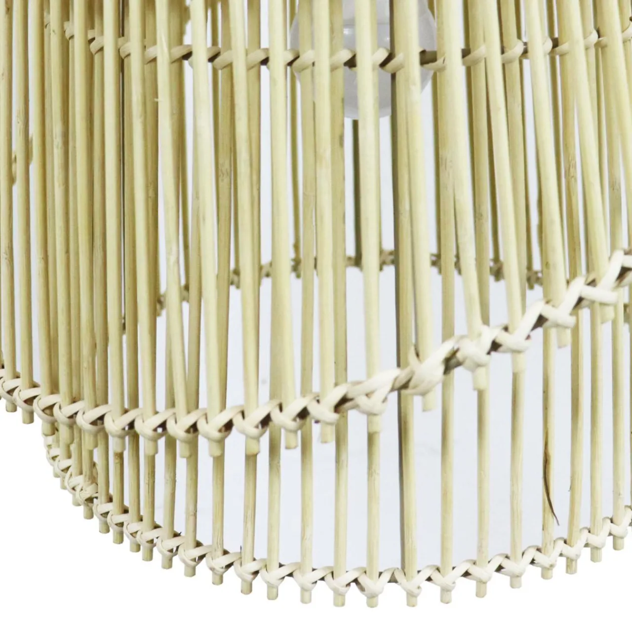 Lampe Suspension|EMINZA Suspension lumineuse design en bambou (H36 cm) Alicante Naturel