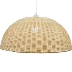 Lampe Suspension|EMINZA Suspension lumineuse en bambou tressé (D60 cm) Eivissa Naturel