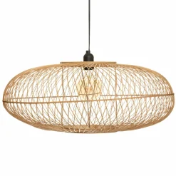 Lampe Suspension|ATMOSPHERA Suspension lumineuse en bambou (D60 cm) Loren Naturel