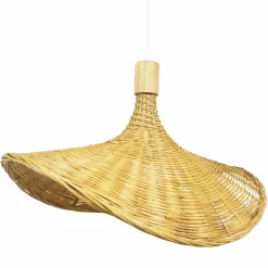 Lampe Suspension|EMINZA Suspension lumineuse en bambou (D55 cm) Kalahari Naturel