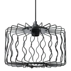 Lampe Suspension|OSTARIA Suspension lumineuse en métal (D30 cm) Julia e Noir