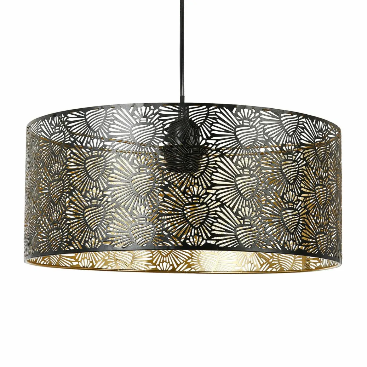 Lampe Suspension|OSTARIA Suspension lumineuse en métal (D35 cm) Corazon Noir