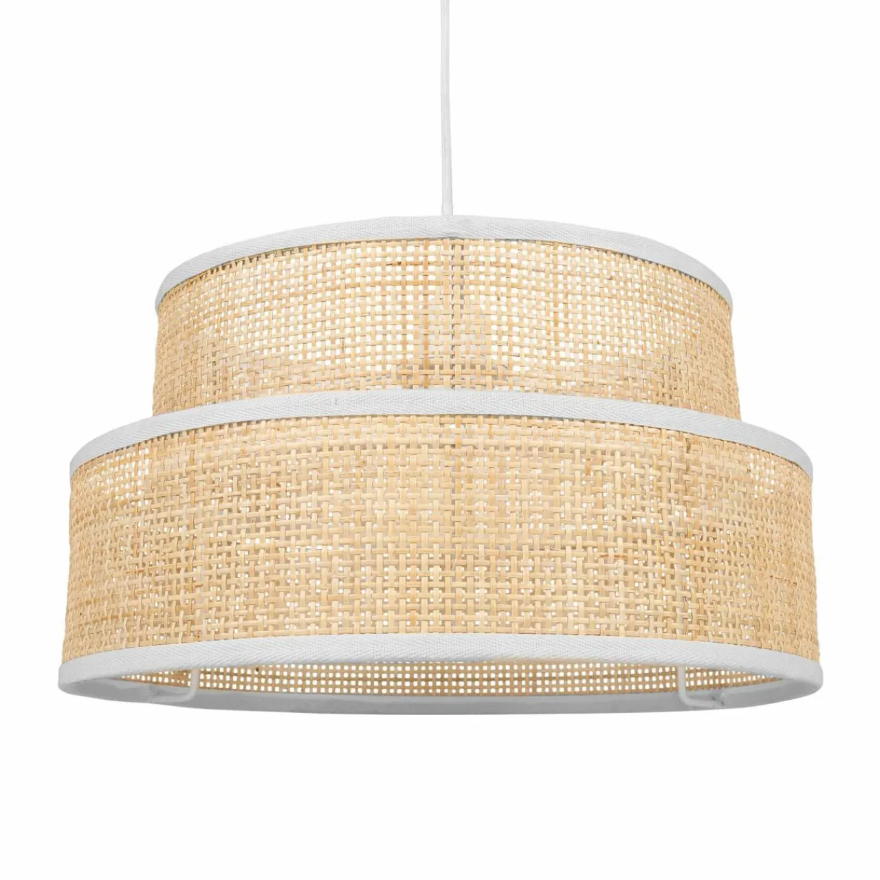 Lampe Suspension|OSTARIA Suspension lumineuse en paille (D35 cm) Yuca beige Naturel