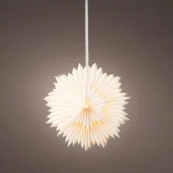 Déco Et Objet De Noël|Déco Et Objet Lumineux|KAEMINGK Suspension lumineuse papier LED (D60 cm) Origami Star chaud Blanc