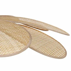 Lampe Suspension|OSTARIA Suspension lumineuse pétale Bambou (D90 cm) Horizonte Naturel Beige