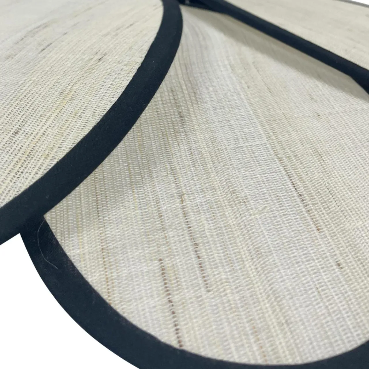 Lampe Suspension|EMINZA Suspension lumineuse pétale en rotin (D58 cm) Segovia et beige Noir