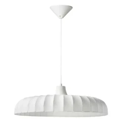 Lampe Suspension|OSTARIA Suspension lumineuse tissu (D50 cm) Marcel he Blanc