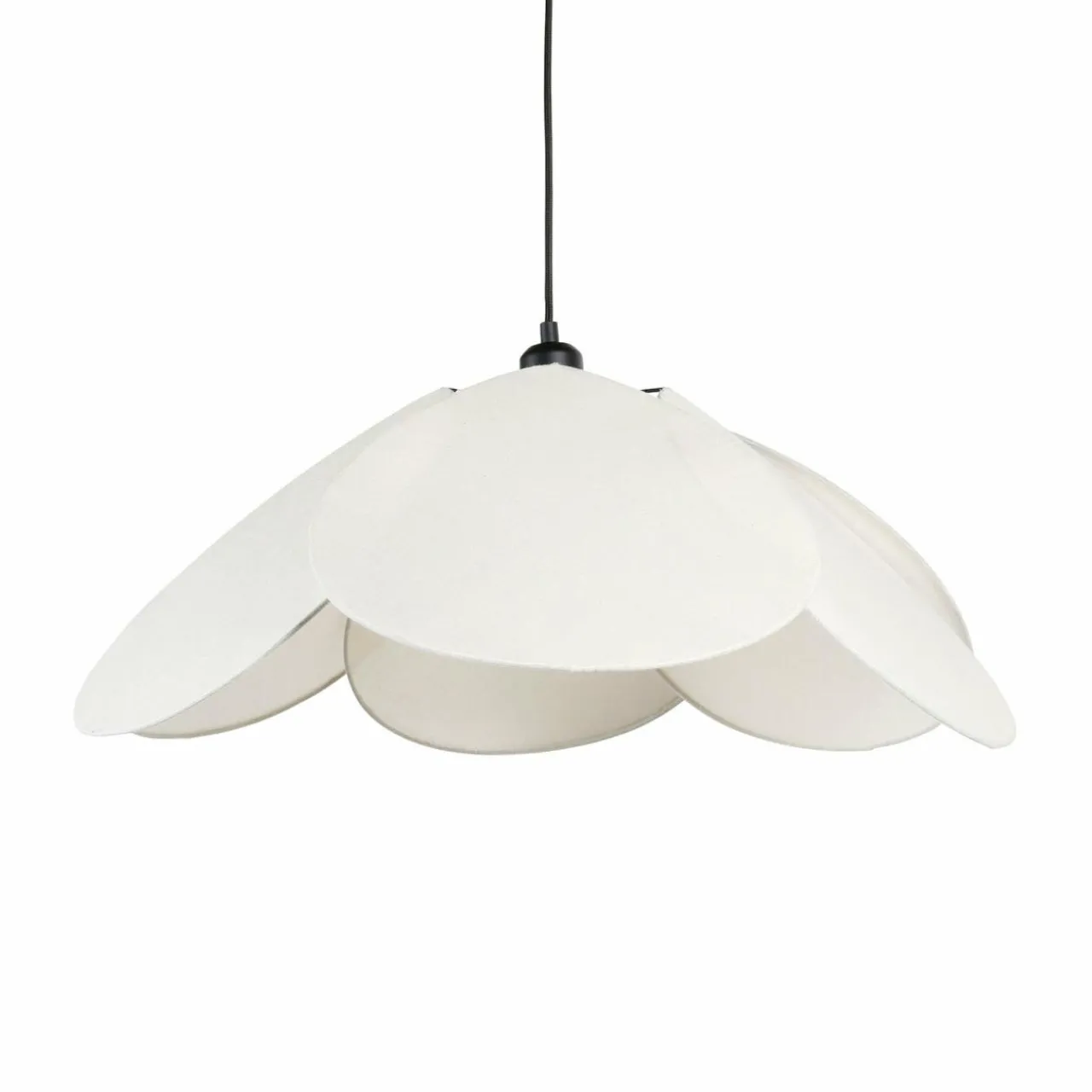 Lampe Suspension|OSTARIA Suspension lumineuse tissu Pétale (D69 cm) Luminosa Beige