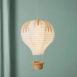 Objet Déco Enfant|OSTARIA Suspension montgolfière enfant papier (H40 cm) Serpentin Multicolore