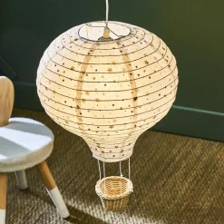 Objet Déco Enfant|OSTARIA Suspension Montgolfière papier (D30 cm) Stars Multicolore