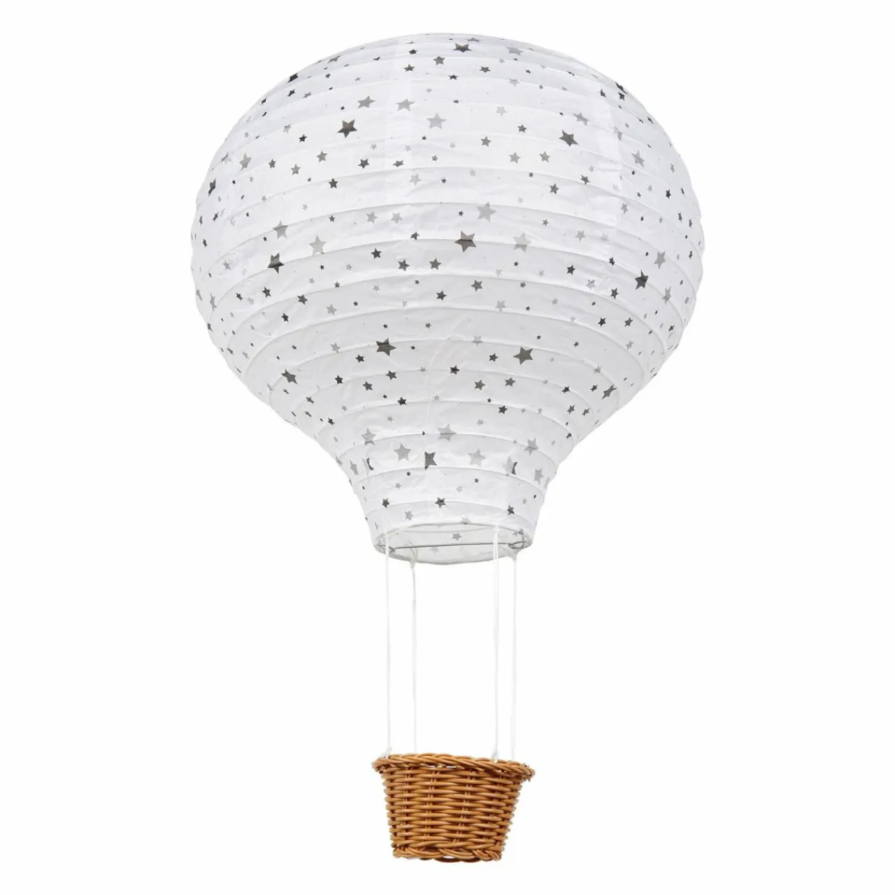 Objet Déco Enfant|OSTARIA Suspension Montgolfière papier (D30 cm) Stars Multicolore