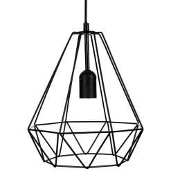 Lampe Suspension|ATMOSPHERA Suspension métal (D25 cm) Diamant Noir