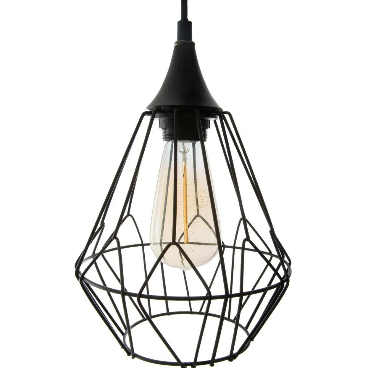 Lampe Suspension|ATMOSPHERA Suspension métal (D24,5 cm) Filaire Noir