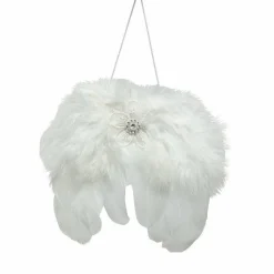 Décoration De Sapin|KAEMINGK Suspension plume (H16 cm) Angie Blanc
