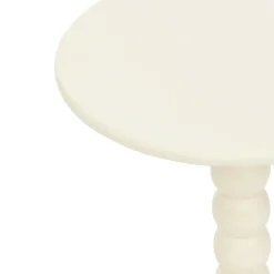 Table D'Appoint|Atmosphera, cru017dateur d'intu017drieur Table à café bois (H46,5 cm) Chamlo he Blanc