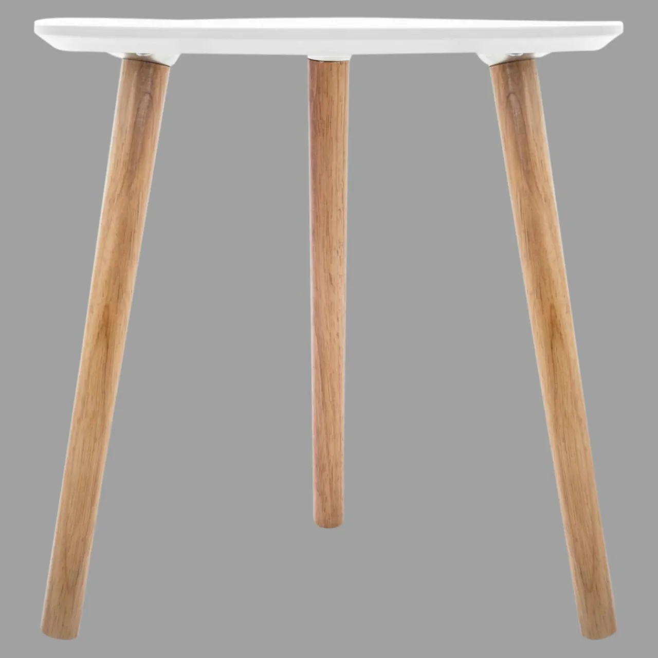 Table D'Appoint|ATMOSPHERA Table à café en bois (H45 cm) Mileo Polygone he Blanc