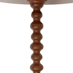 Table D'Appoint|Atmosphera, cru017dateur d'intu017drieur Table à café ronde en bois (H50 cm) Alix Terracotta Orange
