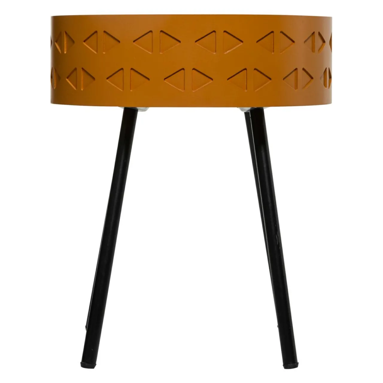 Table D'Appoint|ATMOSPHERA Table coffre en bois (H45 cm) Shiro Jaune moutarde