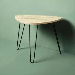 Table D'Appoint|OSTARIA Table d'appoint tripode et métal (H40 cm) Gigogne Bois