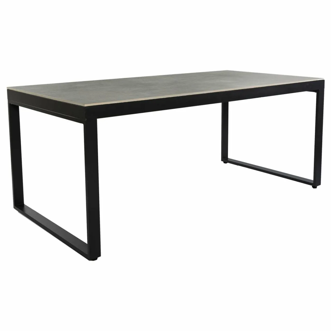 Table De Jardin|Salon De Jardin|MOBELLIA Table de jardin en aluminium et céramique 8 places (180 x 90 cm) Kore Gris Anthracite