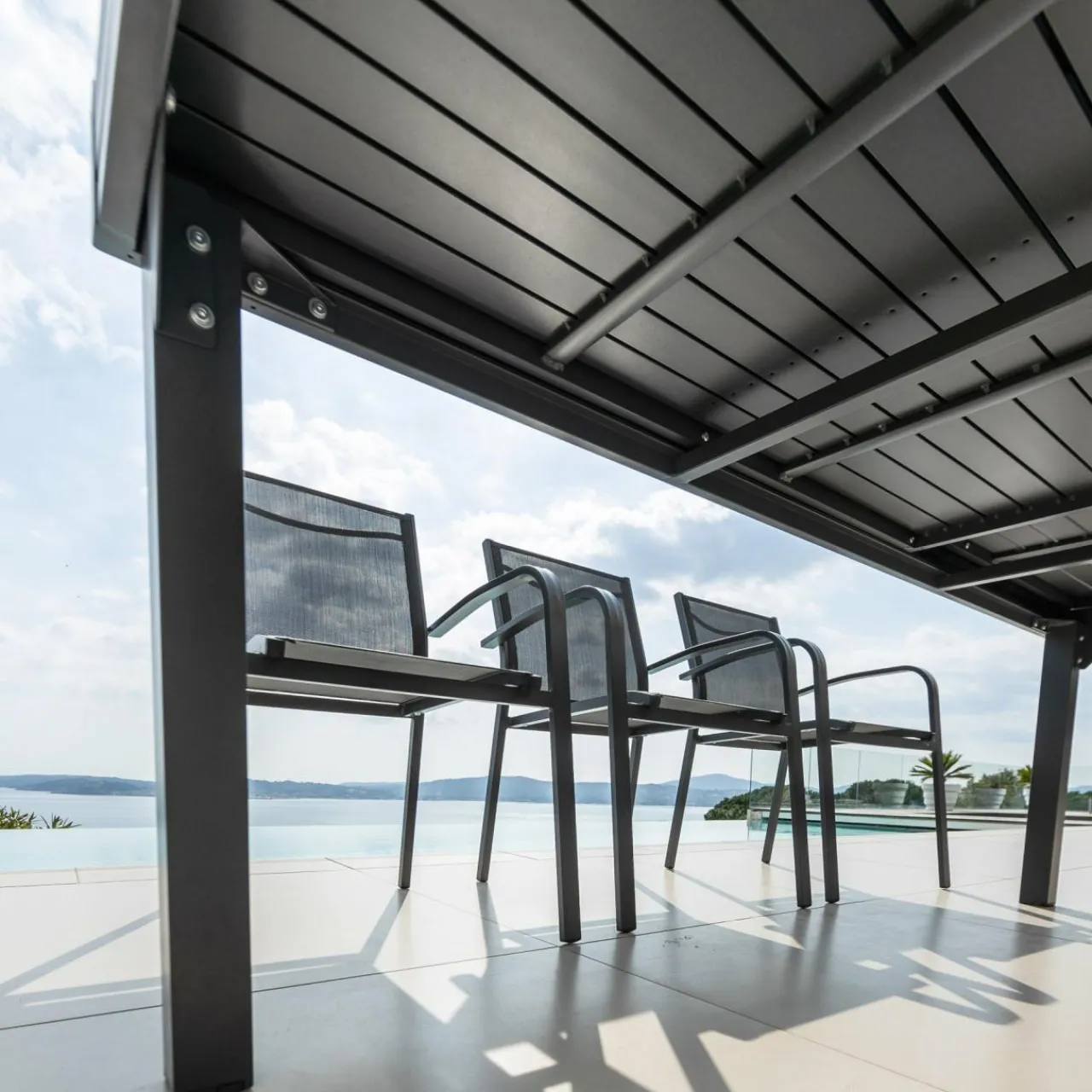 Table De Jardin|Salon De Jardin|MOBELLIA Table de jardin extensible en aluminium 10 places (135/270 x 90 cm) Murano Gris Anthracite