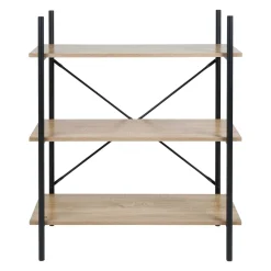 Etagère, Meuble Modulable|OSTARIA Étagère 3 niveaux bois et métal (H96.5 cm) Lola e Noir