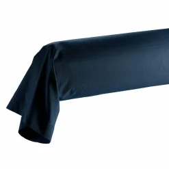Taie D'Oreiller, Traversin|DOUCEUR D'INTERIEUR Taie de traversin coton bio (L185 cm) Biolina Bleu nuit