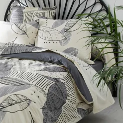 Taie D'Oreiller, Traversin|TRADILINGE Taie de traversin coton lavé (L200 cm) Folio e Gris