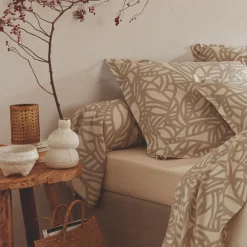 Taie D'Oreiller, Traversin|TRADILINGE Taie de traversin coton lavé (L200 cm) Séréna Beige