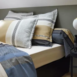 Taie D'Oreiller, Traversin|TRADILINGE Taie de traversin percale de coton (L200 cm) Marlow e Gris