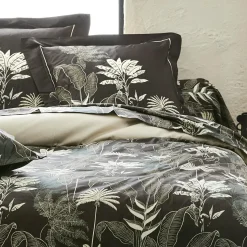 Taie D'Oreiller, Traversin|TRADILINGE Taie de traversin satin de coton (L200 cm) Cayenne e Noir