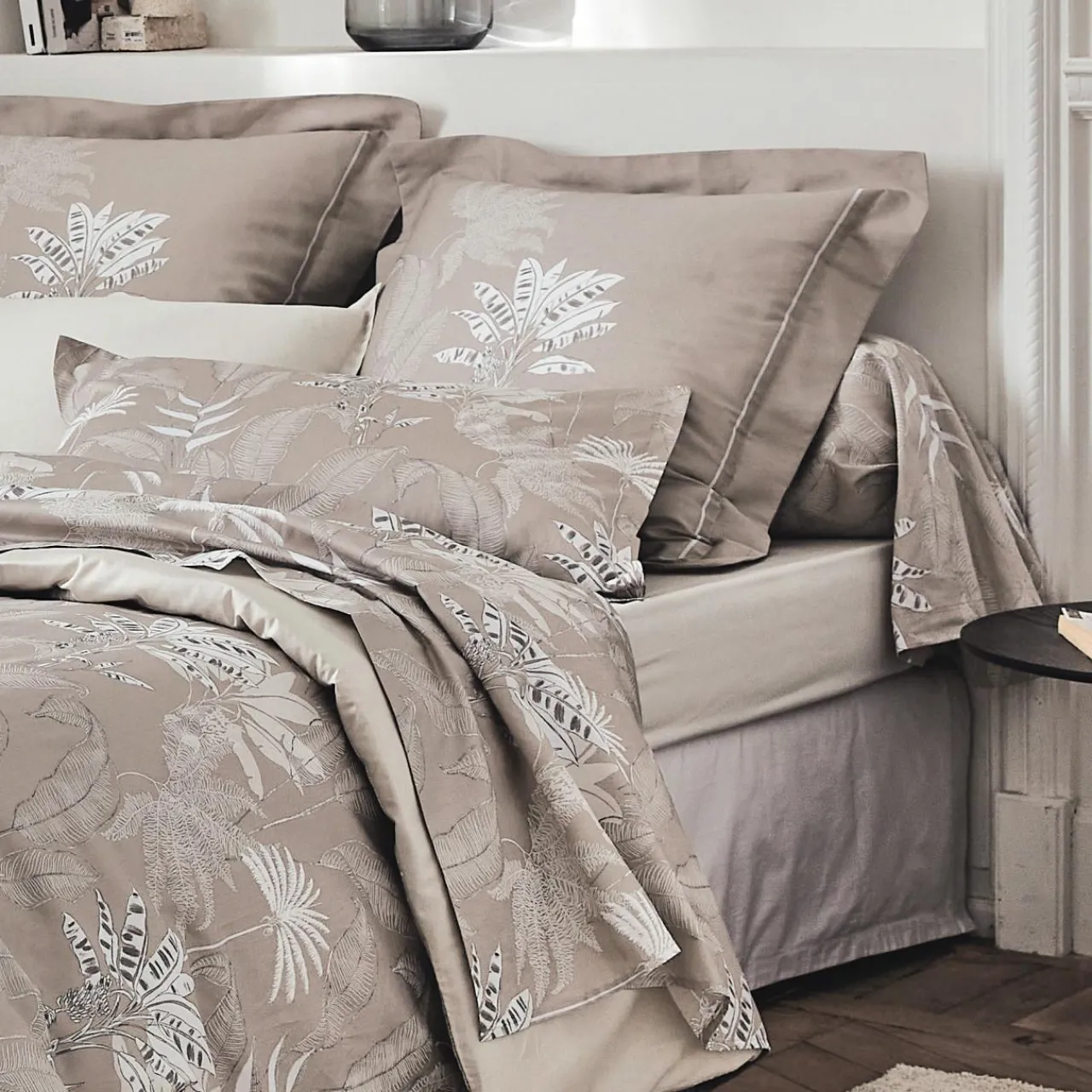 Taie D'Oreiller, Traversin|TRADILINGE Taie de traversin satin de coton (L200 cm) Cayenne Marron