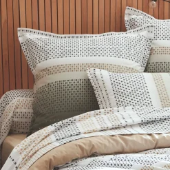 Taie D'Oreiller, Traversin|TRADILINGE Taie d'oreiller carrée coton (65 x 65 cm) Niagara Vert kaki