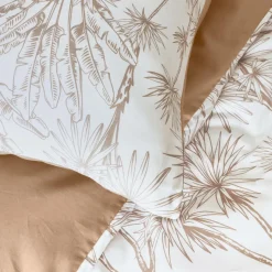 Taie D'Oreiller, Traversin|EMINZA Taie d'oreiller carrée coton (63 x 63 cm) Lara Marron