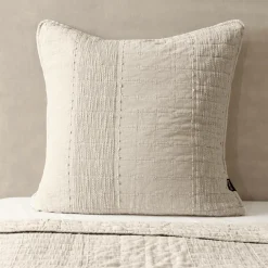 Taie D'Oreiller, Traversin|EMINZA Taie d'oreiller carrée coton (60 x 60 cm) Lena sable Beige