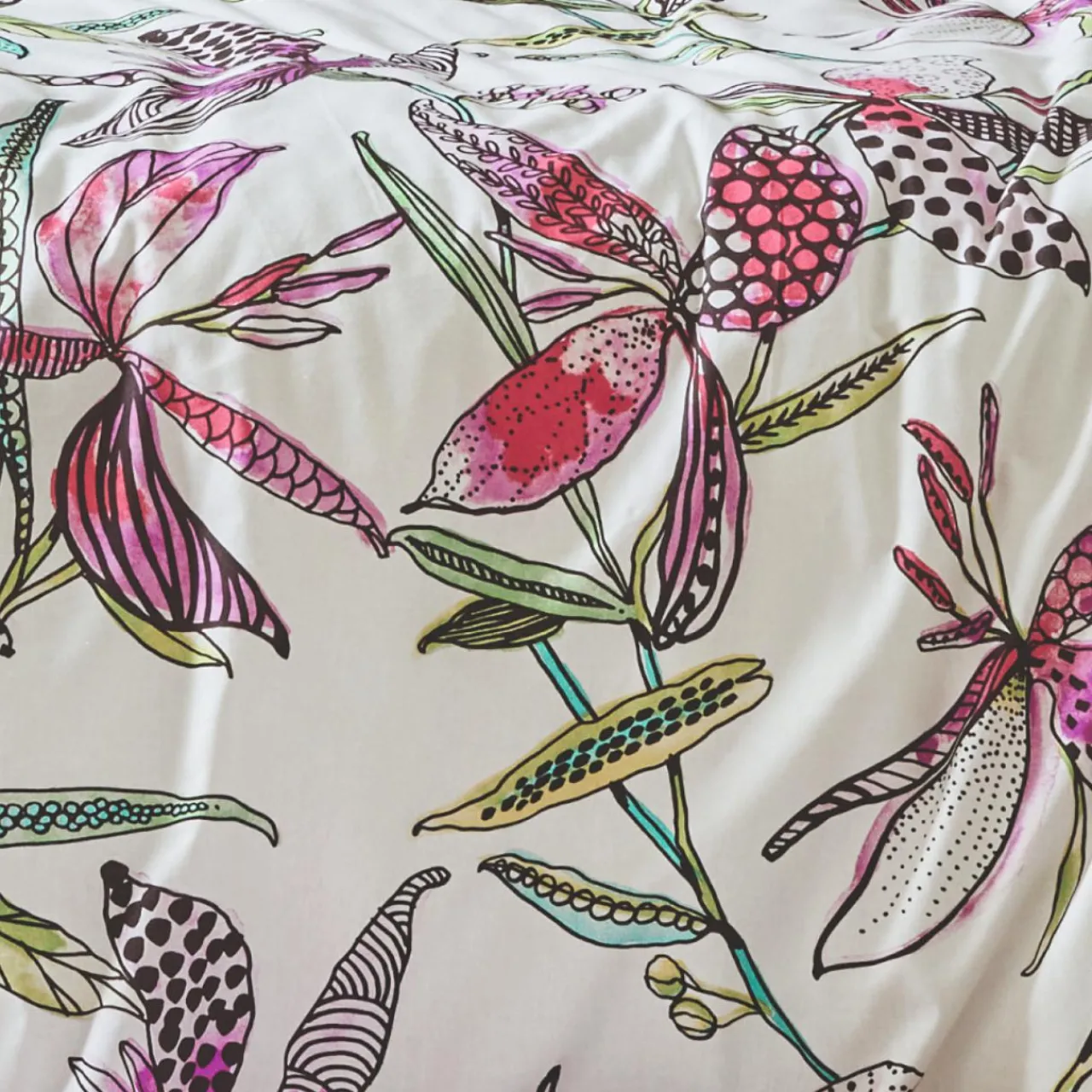 Taie D'Oreiller, Traversin|TRADILINGE Taie d'oreiller carrée coton (65 x 65 cm) Pénélope Rose