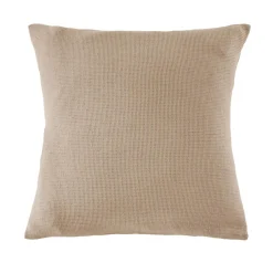 Taie D'Oreiller, Traversin|EMINZA Taie d'oreiller carrée coton nid d'abeille (60 x 60 cm) Eva Ficelle