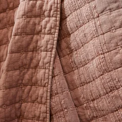 Taie D'Oreiller, Traversin|EMINZA Taie d'oreiller carrée coton (60 x 60 cm) Lena Terracotta