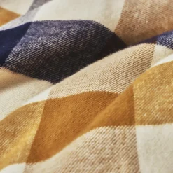 Taie D'Oreiller, Traversin|EMINZA Taie d'oreiller carrée flanelle de coton (80 x 80 cm) Nina carreaux Multicolore Carreau Multicolore