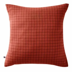 Taie D'Oreiller, Traversin|EMINZA Taie d'oreiller carrée gaze de coton (60 x 60 cm) Gaïa Mix Terracotta