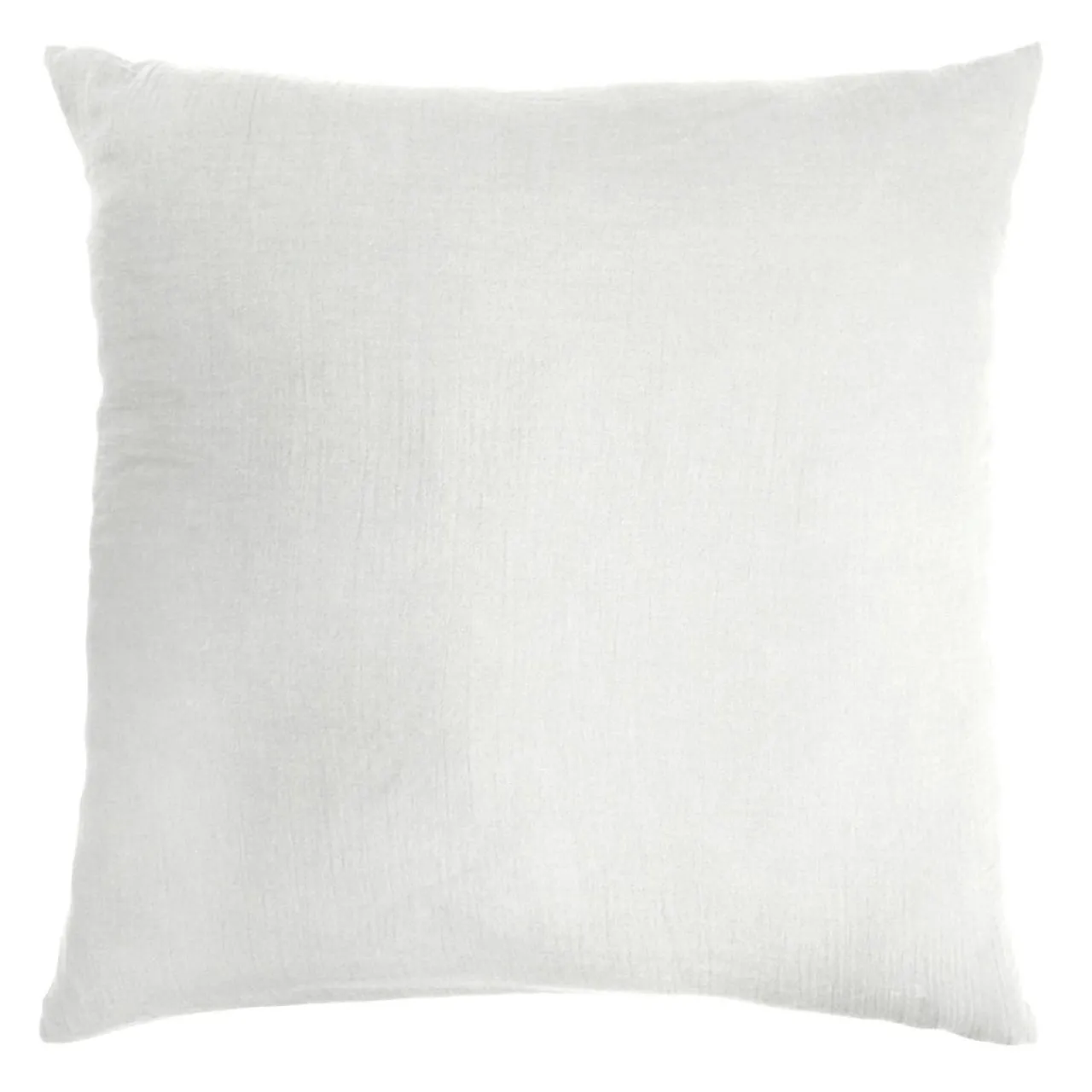 Taie D'Oreiller, Traversin|EMINZA Taie d'oreiller carrée gaze de coton (80 x 80 cm) Gaïa Gris nuage Gris clair