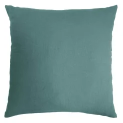 Taie D'Oreiller, Traversin|EMINZA Taie d'oreiller carrée gaze de coton (60 x 60 cm) Gaïa Bleu canard