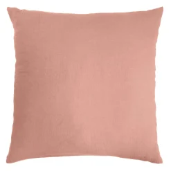 Taie D'Oreiller, Traversin|EMINZA Taie d'oreiller carrée gaze de coton (80 x 80 cm) Gaïa Rose Pêche