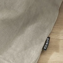 Taie D'Oreiller, Traversin|EMINZA Taie d'oreiller carrée lin lavé (60 x 60 cm) Louise Beige