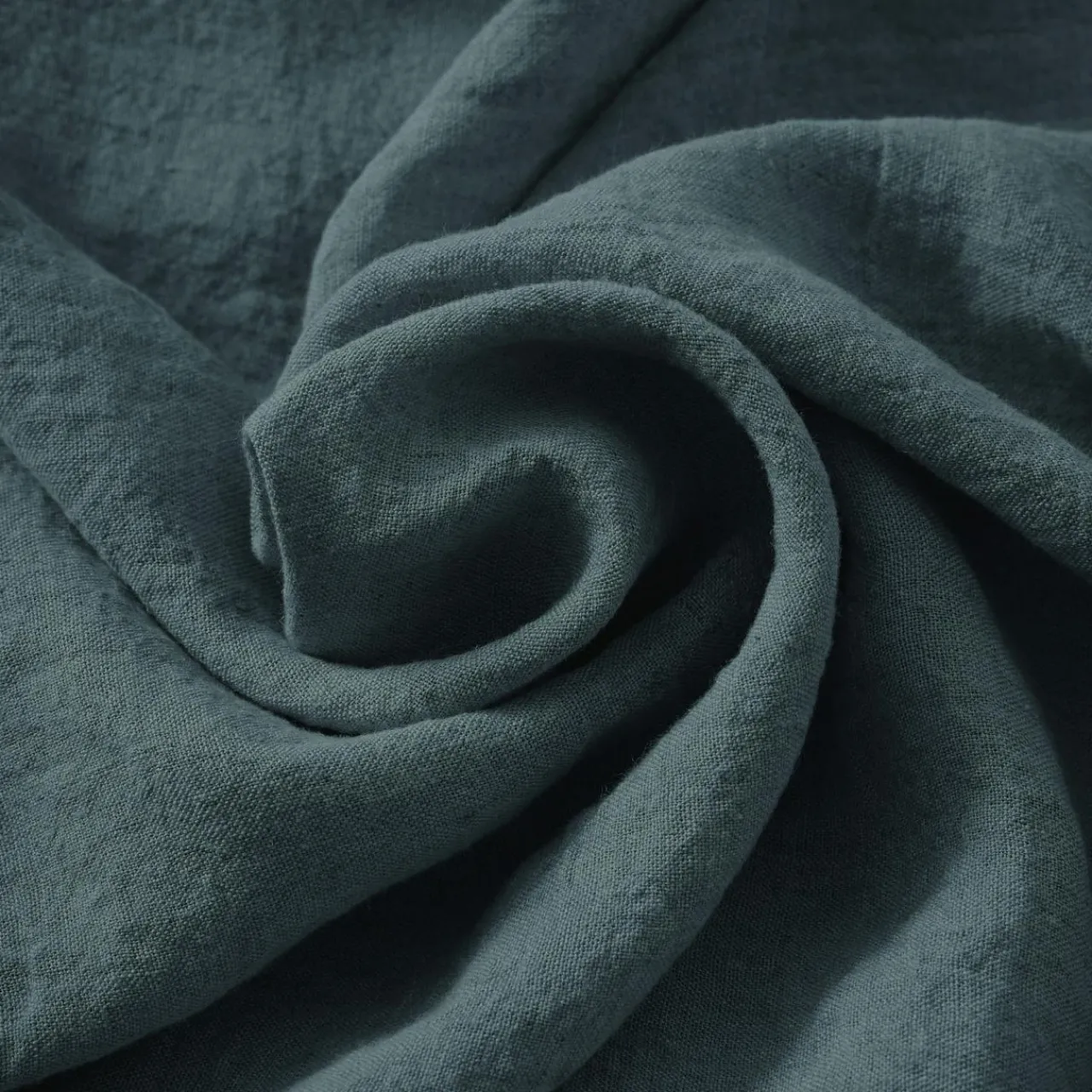 Taie D'Oreiller, Traversin|EMINZA Taie d'oreiller carrée lin lavé (80 x 80 cm) Louise Gris ardoise